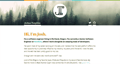 Desktop Screenshot of joshtompkins.com